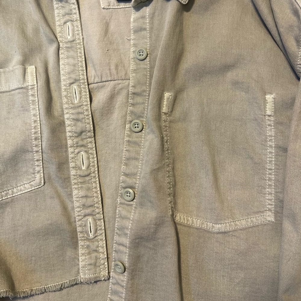 American Eagle Outfitters Khaki Utility Jacket - Picture 5 of 9